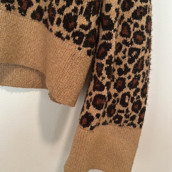 Zara cheetah print knit sweater - Picture 2 of 3